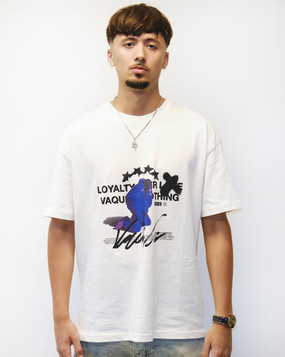 Loyalty Over Love Oversize Tee White